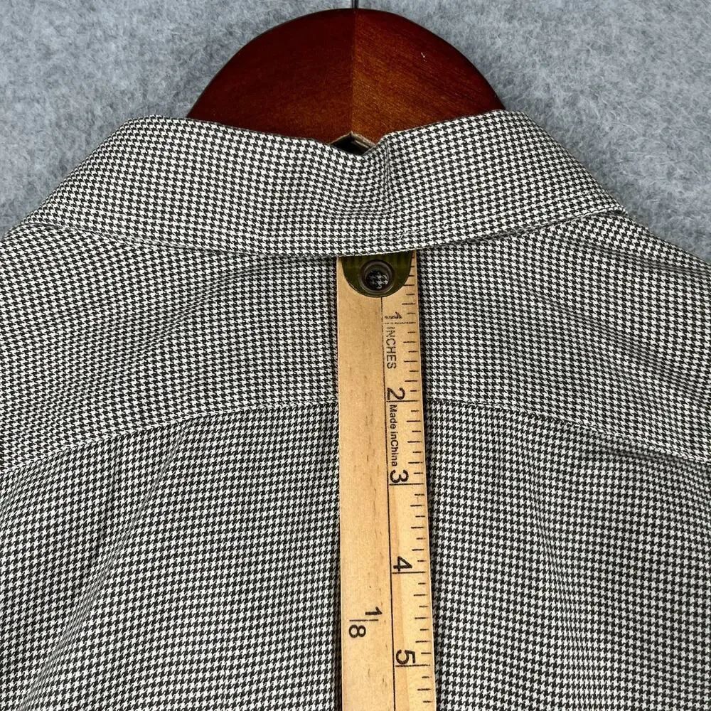 Polo Ralph Lauren Curham Classic Fit Shirt Houndstooth Button Up Long Sleeve XL